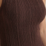 Sonia fitted midi dress with high neck