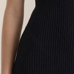 Sonia fitted midi dress with high neck