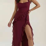 Susan Maxi Dress with Ruffle Details
