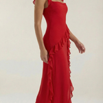 Susan Maxi Dress with Ruffle Details