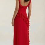 Susan Maxi Dress with Ruffle Details