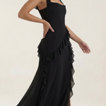 Susan Maxi Dress with Ruffle Details
