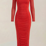 Susanna Maxi Dress with Gathered Details