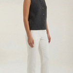 'Sylvia' Knitted Vest with Button Details