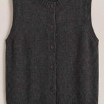 'Sylvia' Knitted Vest with Button Details