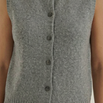 'Sylvia' Knitted Vest with Button Details