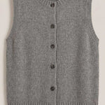 'Sylvia' Knitted Vest with Button Details