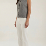 Sylvia button-up knit top