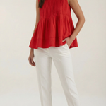 Tess peplum dress with pleats - Premium style