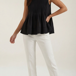 Tess peplum dress with pleats - Premium style