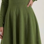 Tiffany Mini Dress with Long Sleeves and Pleats