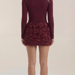 Tonya Floral Textured Mini Dress