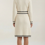 Tracy | Elegant Knit Dress with Contrasting Trim for Women
