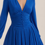Tricia Mini Dress with V-Neck