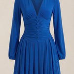 Tricia Mini Dress with V-Neck
