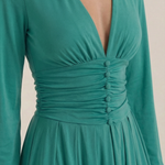 Tricia Mini Dress with V-Neck