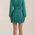 Tricia Mini Dress with V-Neck