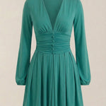 Tricia Mini Dress with V-Neck