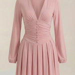 Tricia Mini Dress with V-Neck