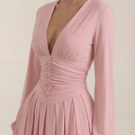 Tricia Mini Dress with V-Neck