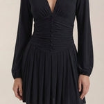Tricia Mini Dress with V-Neck