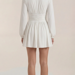 Tricia Mini Dress with V-Neck
