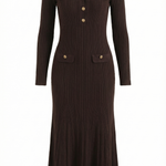 Veronica long knit dress