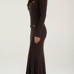 Veronica long knit dress