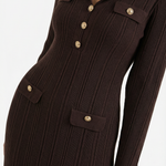 Veronica long knit dress