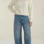 Vicki High Waist Barrel Leg Jeans