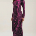 Xiomara Long Fitted Dress