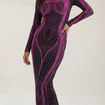 Xiomara Long Fitted Dress