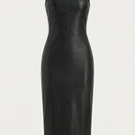 Yvonne faux leather bodycon dress