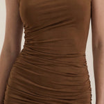 Carmela Mini Dress with Gathered Details
