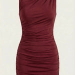 Carmela Mini Dress with Gathered Details