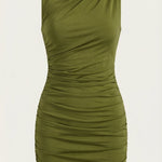Carmela Mini Dress with Gathered Details