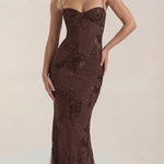 Chantal Floral Maxi Dress with Corset