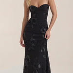 Chantal Floral Maxi Dress with Corset