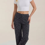 Cleo Animal Print Wide Leg Trousers