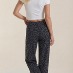 Cleo Animal Print Wide Leg Trousers