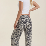 Cleo Animal Print Wide Leg Trousers