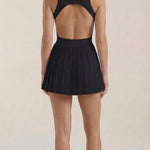 Deirdre Pleated Short Dress