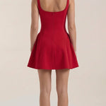 Dixie Mini Pleated Flared Dress