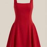 Dixie Mini Pleated Flared Dress