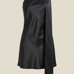 Dolly Satin Mini Dress with Scarf