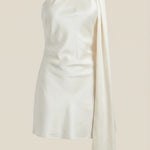 Dolly Satin Mini Dress with Scarf