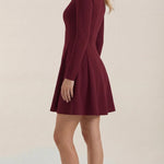 Ebony Long Sleeve Short Dress