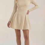 Ebony Long Sleeve Short Dress