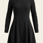 Ebony Long Sleeve Short Dress