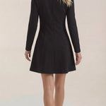 Ebony Long Sleeve Short Dress